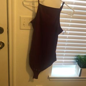 Maroon bodysuit